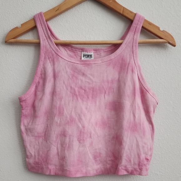 PINK Victoria's Secret Blush Tie-Dye Crop Top - Picture 1 of 5